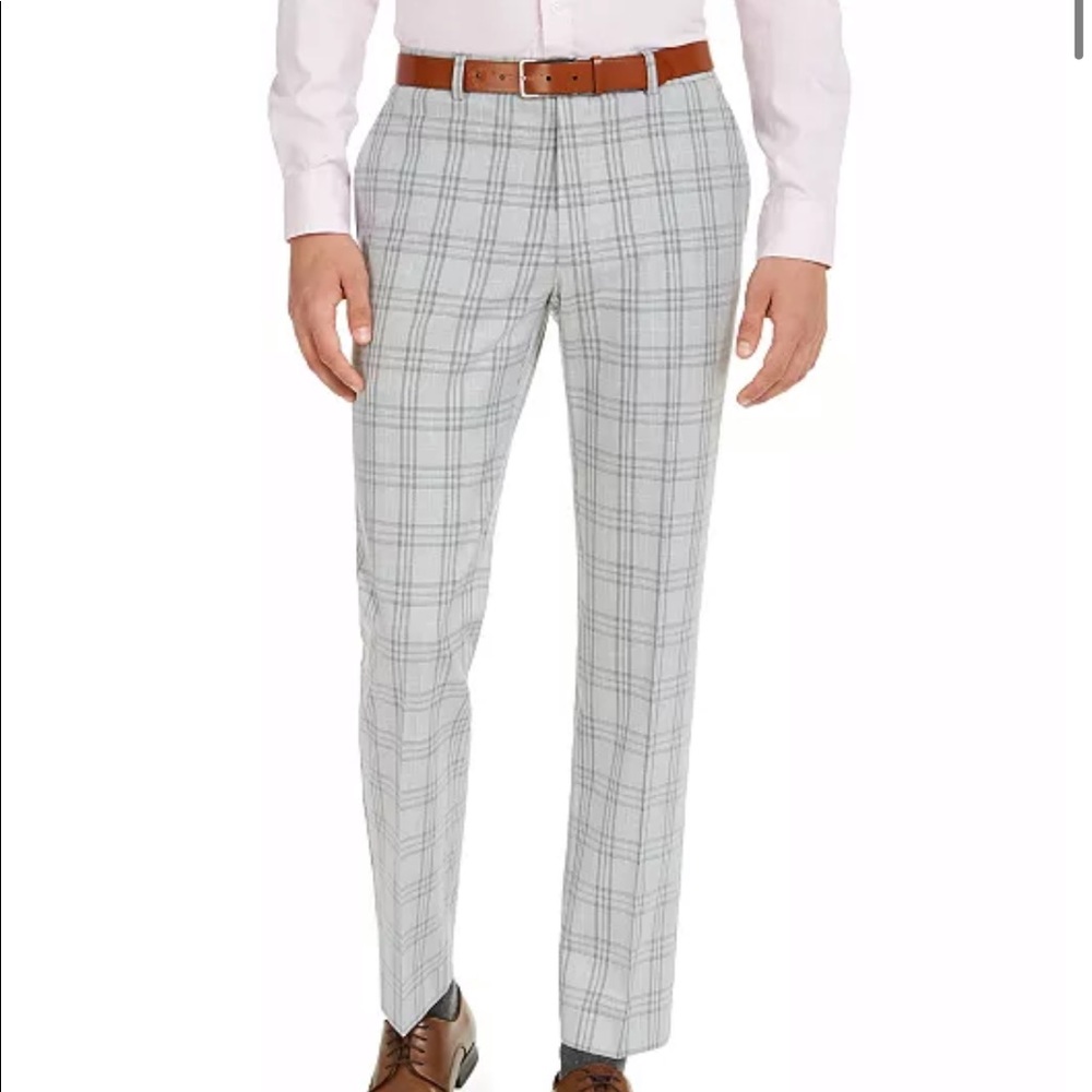 Tommy Hilfiger Stretch Plaid Dress Pants (34x40)